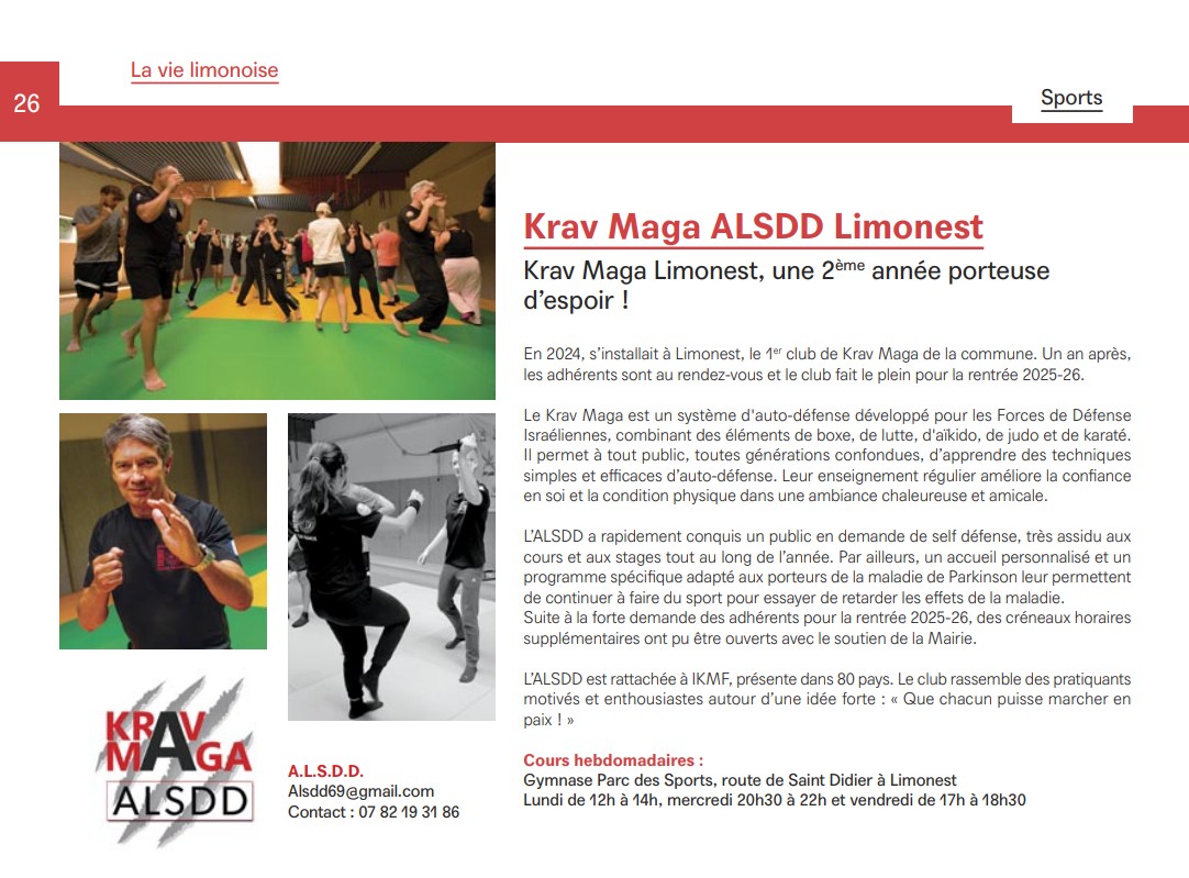 Un club de Krav Maga se crée à Limonest