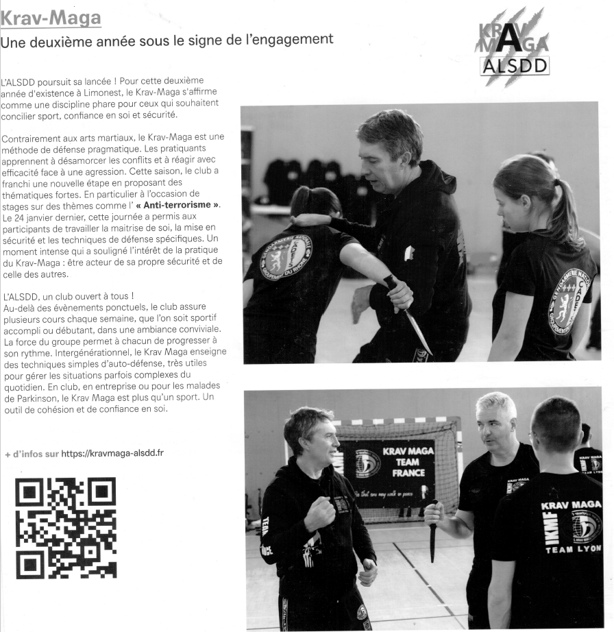 Krav-maga Limonest - Une deuxième année sous le signe de l'engagement